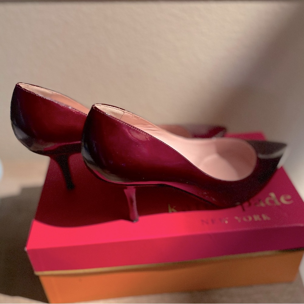 kate spade vero cuoio red heels 👠